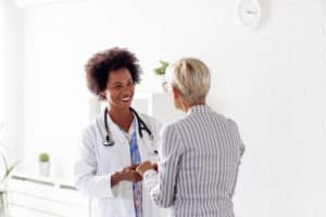 Doctor consulting with a patient