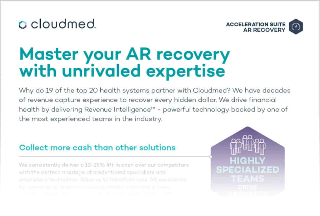 Cloudmed's AR Recovery Solution