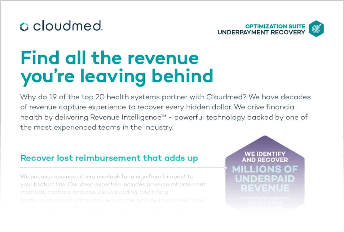 A brochure about underpayment recovery.