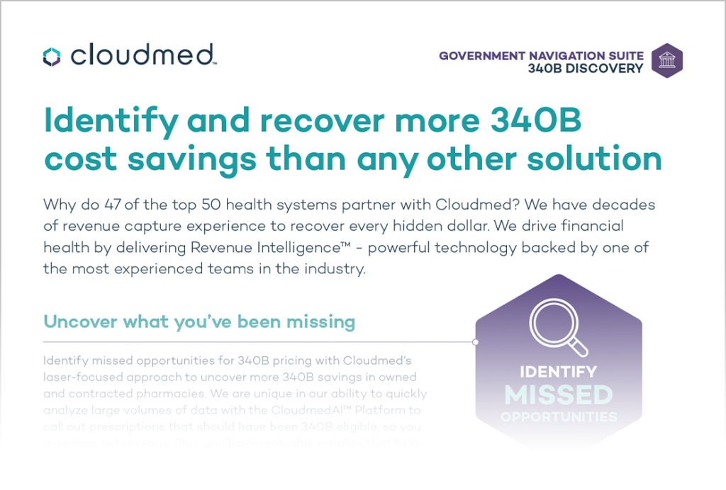 Cloudmed's 340B Discovery Solution