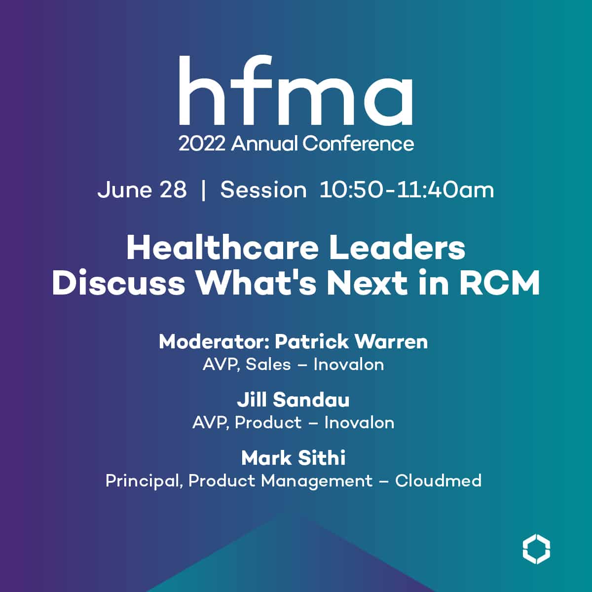Event HFMA Annual Conference 2022 Cloudmed