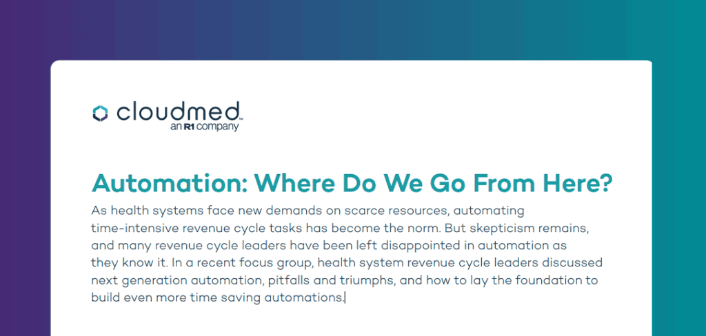 Automation_Where-do-we-go-from-here_Cloudmed_OnePage